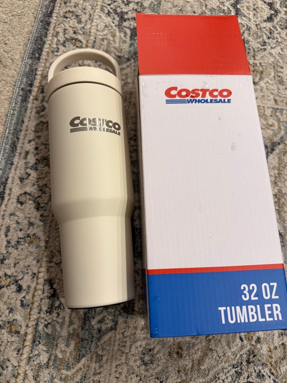 Costco 32 oz Insulated Tumbler - Cream
